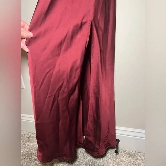 Lulu’s Classic Elegance Satin Dress — Size M - Picture 9 of 13
